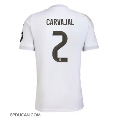 Muški Nogometni Dres Real Madrid Daniel Carvajal #2 Domaci 2025-26 Kratak Rukav Muški Nogometni Dres Real Madrid Daniel Carvajal #2 Domaci 2025-26 Kratak Rukav